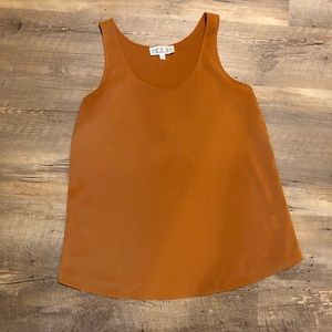 Orangish/Gold Sleeveless Blouse